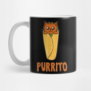 Funny Purrito Cat Pun  Mexican Burrito Food Purr Gift Mug